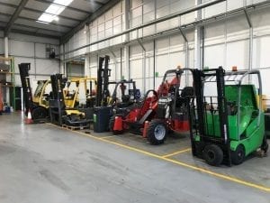 Forklifts services by Angus's team