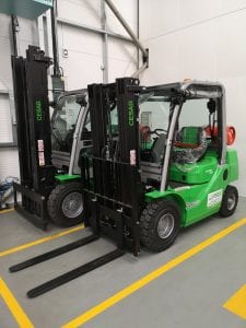 New forklifts being delivered