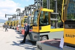 Fleet of Baumann Sideloaders