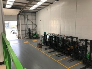 Angus's forklift maintenance operation