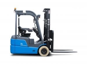 BYD ECB16 Iron Phosphate Forklift for Sale in UK, in areas like Leicester, Northampton, Nottingham, Birmingham, Derby, Warwick, West Midlands and East Midlands