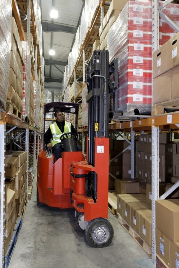 Narrow Aisle Flexi 15 Forklift for Sale in UK, in areas like Leicester, Northampton, Nottingham, Birmingham, Derby, Warwick, West Midlands and East Midlands