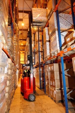 Narrow Aisle Flexi 20 Forklift for Sale in UK, in areas like Leicester, Northampton, Nottingham, Birmingham, Derby, Warwick, West Midlands and East Midlands