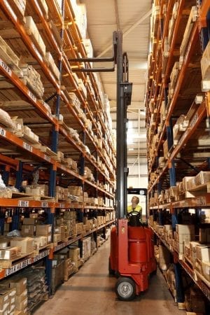 Narrow Aisle Flexi 22 Forklift for Sale in UK, in areas like Leicester, Northampton, Nottingham, Birmingham, Derby, Warwick, West Midlands and East Midlands