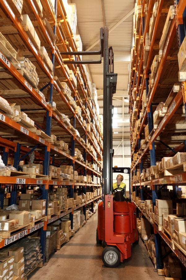 Narrow Aisle Flexi 22 Forklift for Sale in UK, in areas like Leicester, Northampton, Nottingham, Birmingham, Derby, Warwick, West Midlands and East Midlands