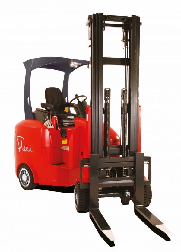 Narrow Aisle Flexi ECO Forklift for Sale in UK, in areas like Leicester, Northampton, Nottingham, Birmingham, Derby, Warwick, West Midlands and East Midlands