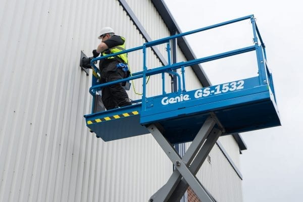 Genie Scissor lift GS-1532 for Sale in UK, in areas like Leicester, Northampton, Nottingham, Birmingham, Derby, Warwick, West Midlands and East Midlands