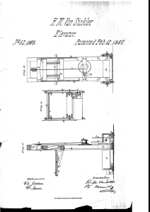 patent of the second forklift in history