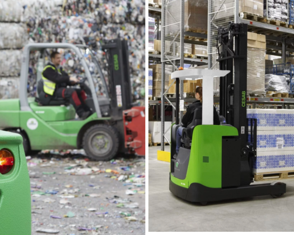 What are the differences between a counterbalance forklift and a reach truck?