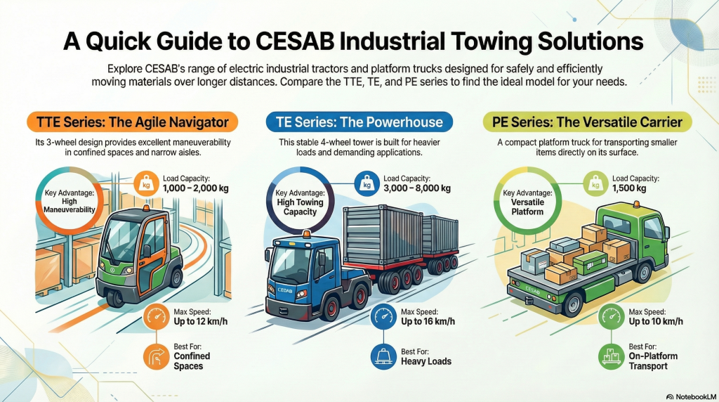 CESAB Industrial Tractors and Towing Solutions for Sale