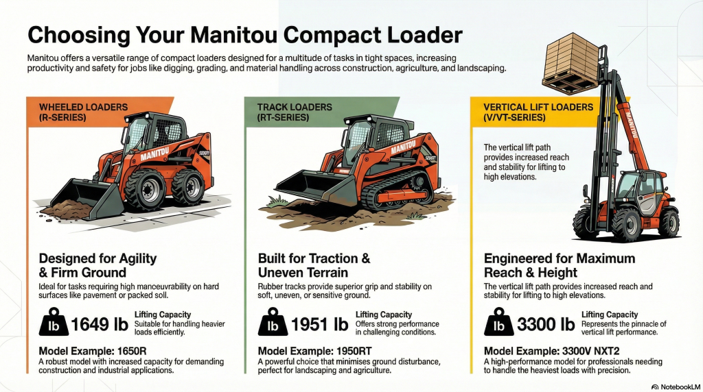 Explore the Range of Compact Loaders offered by Manitou
