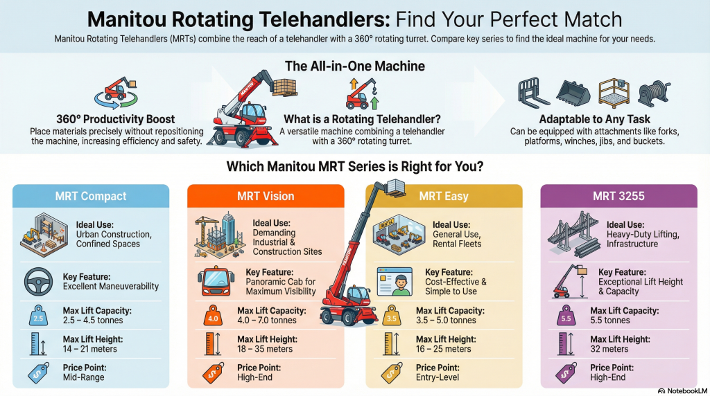 Manitou Rotating Telehandlers- Find the Perfect Solution