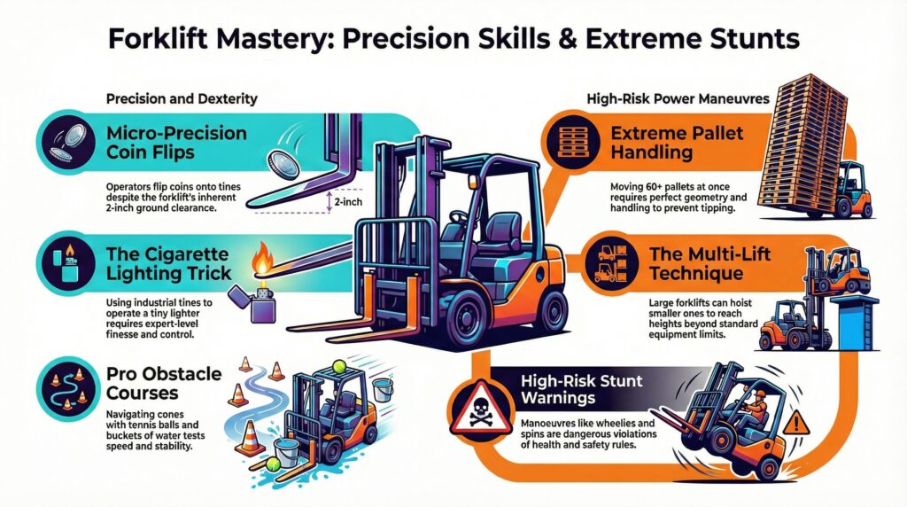 Amazing Forklift Tricks and Driving Skills