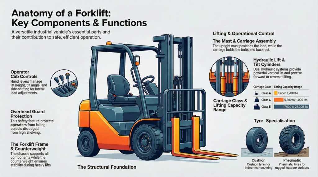 Anatomy of a forklift