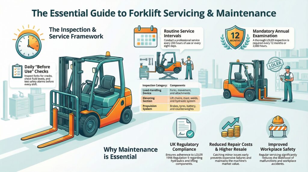 How to Service Your Forklifts - A complete guide