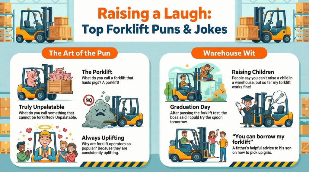 The Funniest Forklift Jokes and Puns