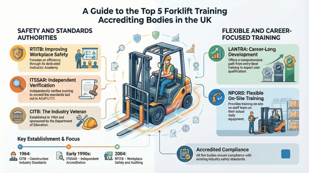 Top 5 Forklift Training Accrediting Bodies in the UK