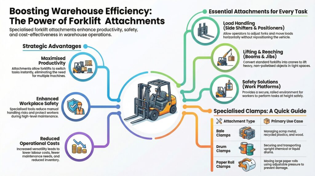 Top 7 Forklift Attachments & Their Uses